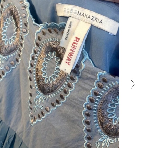 BCBGMAXAZRIA RunwayEmbroidered
Sundress with Scalloped Edges size Small - Picture 14 of 16